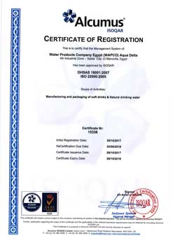 Certificate of OHSAS